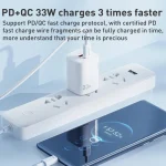 WK WP-U140 33W Power Series USB+USB-C/Type-C Fast Charger, Specifications: UK Plug, 33W UK Plug - Image 2