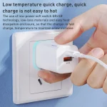 WK WP-U140 33W Power Series USB+USB-C/Type-C Fast Charger, Specifications: UK Plug, 33W UK Plug - Image 3