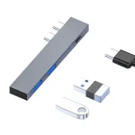 For MacBook Pro 819B Dual USB-C/Type-C Male to Dual USB+USB-C/Type-C Female Adapter, 819B