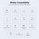 For MacBook Pro 819B Dual USB-C/Type-C Male to Dual USB+USB-C/Type-C Female Adapter, 819B - Image 6