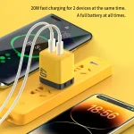 WK WP-U128 40W Dual USB-C/Type-C Interface Gallium Nitride Charger,Specifications: US Plug - Image 6