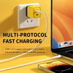 WK WP-U128 40W Dual USB-C/Type-C Interface Gallium Nitride Charger,Specifications: US Plug - Image 7