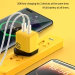 WK WP-U128 40W Dual USB-C/Type-C Interface Gallium Nitride Charger,Specifications: UK Plug - Image 6