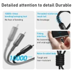 MOMAX DC22 1.2m USB-C / Type-C to USB-C / Type-C PD 100W Digital Display Braided Data Sync Charge Cable, DC22 - Image 7