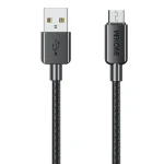 WEKOME WDC-03 Tidal Energy Series 3A USB to Micro USB Braided Data Cable, Length: 1m, USB to Micro USB