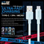 WEKOME WDC-03 Tidal Energy Series 3A USB to Micro USB Braided Data Cable, Length: 1m, USB to Micro USB - Image 4