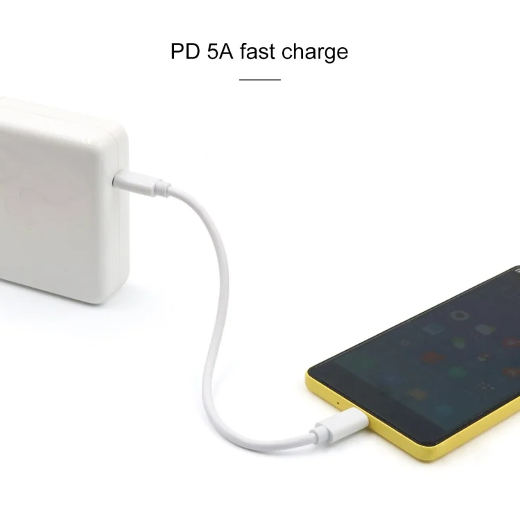 SAS8340W_4.webp PD 5A USB-C / Type-C Male to USB-C / Type-C Male Fast Charging Cable, Cable Length: 1m, 1m - Image 5
