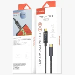 Mutural Li-CC006 1.2m 100W Transparent Digital Display USB-C / Type-C to Type-C Charging Data Cable - Image 6