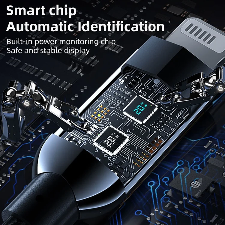 SAS8389_4.webp Mutural Li-CC002 1.2m 100W Digital Display USB-C / Type-C to Type-C Charging Data Cable - Image 5