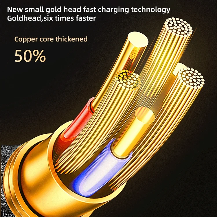 SAS8392_4.webp Mutural Li-CC007 1.2m 66W Transparent Digital Display USB to Type-C Charging Data Cable - Image 5