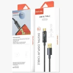 Mutural Li-CC007 1.2m 66W Transparent Digital Display USB to Type-C Charging Data Cable - Image 6