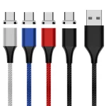 M11 5A USB to USB-C / Type-C Nylon Braided Magnetic Data Cable, Cable Length: 2m, USB-C / Type-C - Image 2