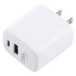LZ-215A+C 20W QC 3.0 USB + PD 3.0 USB-C / Type-C Fast Charging Travel Charger, US Plug - Image 3