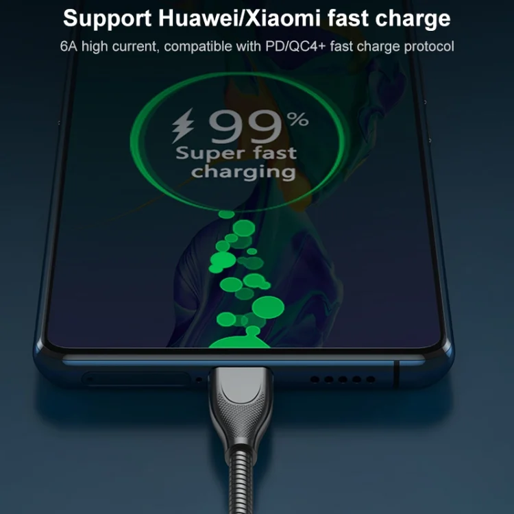 SAS9078_B4.webp ADC-009 USB-C / Type-C to USB-C / Type-C Zinc Alloy Hose Fast Charging Data Cable, Cable Length: 1m, USB-C / Type-C to USB-C / Type-C - Image 5
