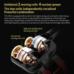 QKZ CK8 HiFi In-ear Four Unit Sports Music Headphones - Image 8