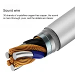 QKZ EQ1 CNC Metal Shark Fin Headphones Sports Music Headphones, Microphone Version - Image 5