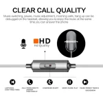 QKZ EQ1 CNC Metal Shark Fin Headphones Sports Music Headphones, Microphone Version - Image 6