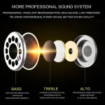 QKZ EQ1 CNC Metal Shark Fin Headphones Sports Music Headphones, Microphone Version - Image 9