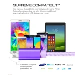 1m 3A Woven Style Metal Head Micro USB to USB Data / Charger Cable, 1m Micro USB - Image 7