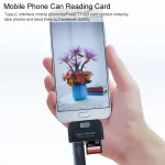 TF + SD Card + USB Port to USB-C / Type-C Adapter Card Reader Connection Kit with LED Indicator Light - Image 7