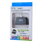 Micro SD + SD + USB 2.0 + Micro USB Port to Micro USB OTG Smart Card Reader Connection Kit with LED Indicator Light - Image 5