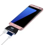 Micro SD + SD + USB 2.0 + Micro USB Port to Micro USB OTG Smart Card Reader Connection Kit with LED Indicator Light - Image 6