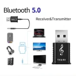 MSD168 2 in 1 Bluetooth Transmitter Receiver Mini 3.5mm AUX Stereo Wireless Bluetooth 5.0 Adapter For Car TV PC MP3 - Image 5