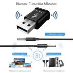 MSD168 2 in 1 Bluetooth Transmitter Receiver Mini 3.5mm AUX Stereo Wireless Bluetooth 5.0 Adapter For Car TV PC MP3 - Image 7