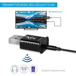 MSD168 2 in 1 Bluetooth Transmitter Receiver Mini 3.5mm AUX Stereo Wireless Bluetooth 5.0 Adapter For Car TV PC MP3 - Image 9