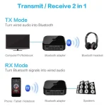 Bluetooth 5.0 Ffiber Optic Bluetooth Receiver CSR8670 Bluetooth Transmitter 2 in 1 Supports APTX, black - Image 4