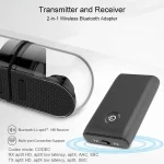 B10S Bluetooth Adapter 5.0 Bluetooth Transmitter Receiver 2 in 1 Bluetooth Adapter, black - Image 3