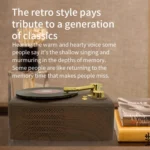 Retro Style Bluetooth Speaker, Built-in High-sensitivity FM Receiving Antenna, Long-term Voyage - Image 6