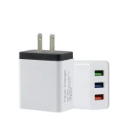 2A 3USB Mobile Phone Travel Charger US PLug, black, gray, red, orange, blue - Image 2