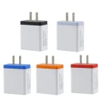 2A 3USB Mobile Phone Travel Charger US PLug, black, gray, red, orange, blue - Image 3