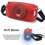 T&G TG532 10W Wireless Bluetooth Speaker Waterproof Portable Outdoor Mini Column Box Loudspeaker with FM Radio - Image 2