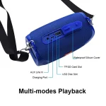 T&G TG532 10W Wireless Bluetooth Speaker Waterproof Portable Outdoor Mini Column Box Loudspeaker with FM Radio - Image 4