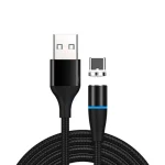 3A USB to USB-C / Type-C Fast Charging + 480Mbps Data Transmission Mobile Phone Magnetic Suction Fast Charging Data Cable, Cable Length: 1m, USB-C / Type-C