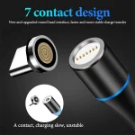 3A USB to USB-C / Type-C Fast Charging + 480Mbps Data Transmission Mobile Phone Magnetic Suction Fast Charging Data Cable, Cable Length: 1m, USB-C / Type-C - Image 8