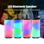 T&G TG169 LED Portable Bluetooth Speaker Outdoor Waterproof Subwoofer 3D Stereo Mini wireless Loudspeaker Support AUX FM TF card - Image 4
