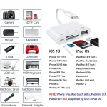 ZS-S1827 4 in 1 SD Card + TF Card + 8 Pin Charge + USB Interface to 8 Pin Interface Camera Reader Adapter, Support All iOS System - Image 11
