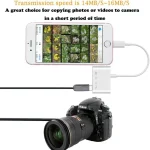 ZS-S1827 4 in 1 SD Card + TF Card + 8 Pin Charge + USB Interface to 8 Pin Interface Camera Reader Adapter, Support All iOS System - Image 4