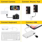 ZS-S1827 4 in 1 SD Card + TF Card + 8 Pin Charge + USB Interface to 8 Pin Interface Camera Reader Adapter, Support All iOS System - Image 8