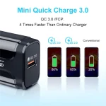 Portable QC3.0 18W USB Port Universal Quick Charging Charger, US Plug, US Plug - Image 5