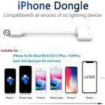 ZS-KL21804 2 in 1 8 Pin to 3.5mm Audio + 8 Pin Charging Interface, Earphone Adapter, Suitable for All IOS Systems - Image 8