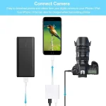 ZS-KL21806 2 in 1 8 Pin to USB 3.0 + Camera USB Read OTG Adapter, Compatible with IOS 13 and Above System - Image 10