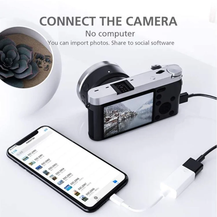 SYA0010901_10.webp FA-STAR ZS-KL21826 8 Pin to USB 3.0 OTG Adapter, Supports IOS 13 and Above - Image 11