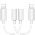 Zs-kl21836 2 PCS 8 Pin to 3.5mm Earphone Adapter Audio Adapter, Support All iOS System
