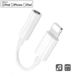 Zs-kl21836 2 PCS 8 Pin to 3.5mm Earphone Adapter Audio Adapter, Support All iOS System - Image 2