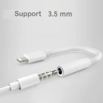 Zs-kl21836 2 PCS 8 Pin to 3.5mm Earphone Adapter Audio Adapter, Support All iOS System - Image 3