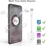 ZS-S1802 2 in 1 8 Pin Male to 8 Pin Charging + 8 Pin Audio Female Connector Earphone Adapter, Support Calls & Wire Control, Compatible with All IOS System - Image 6